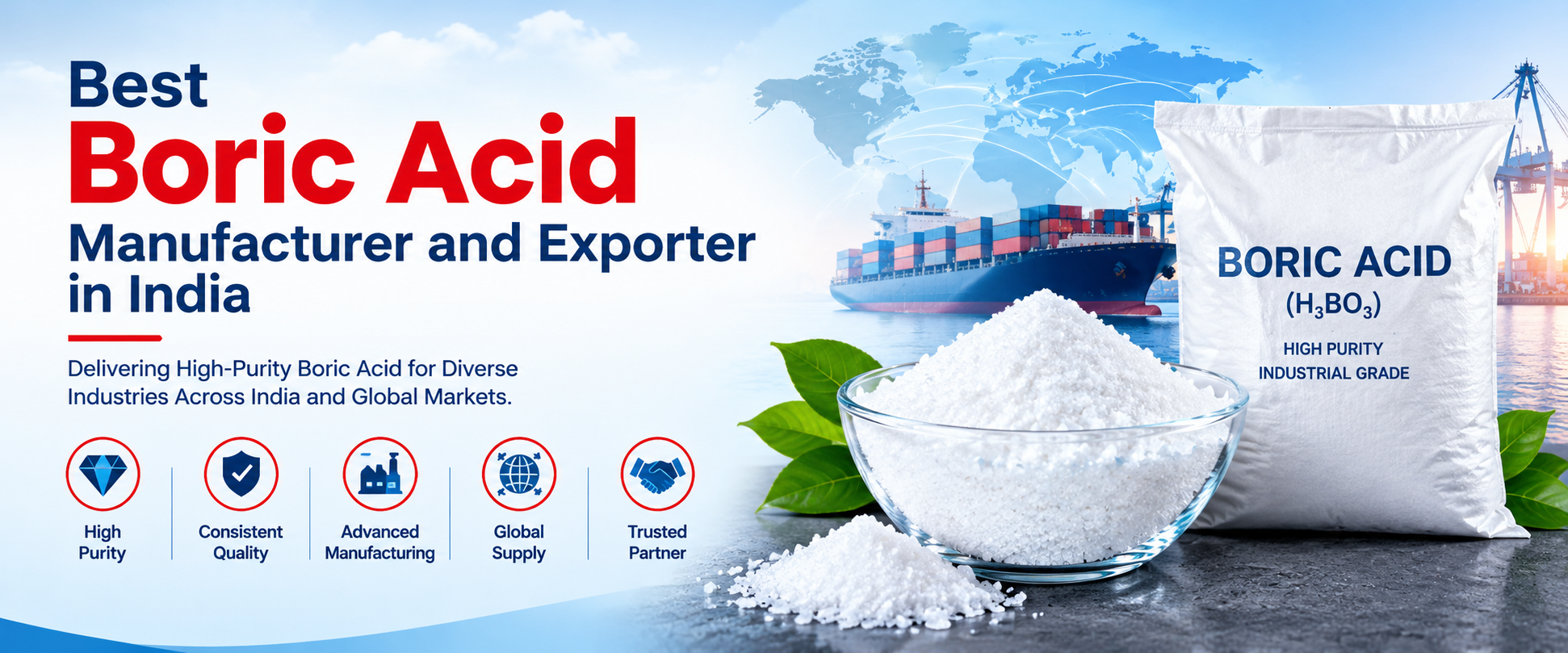 Best Boric Acid Manufacturer and Exporter in India